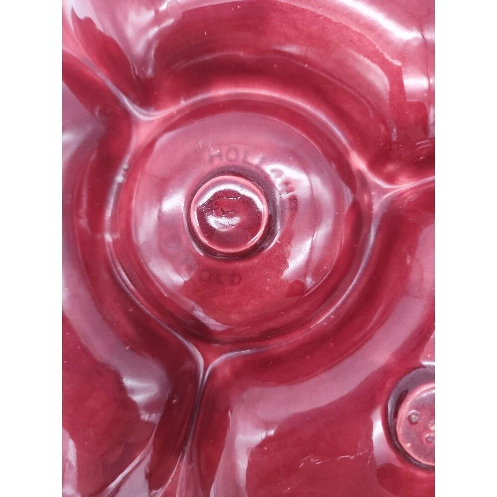 Holland Mold Leaf Relish Dish Fall Color Ceramic Serving Dish Autumn Leaves